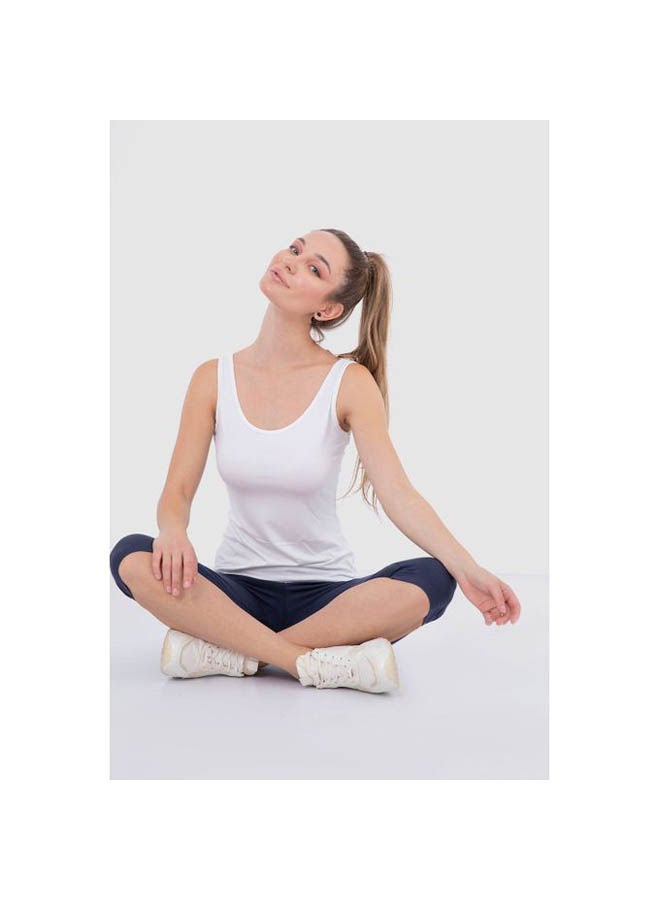 Mesery Round Neck Sleeveless Slim Plain Undershirts Multicolour  - Image 3