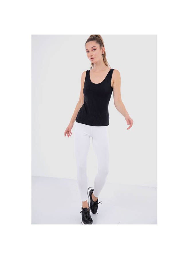Mesery Round Neck Sleeveless Slim Plain Undershirts Multicolour  - Image 5