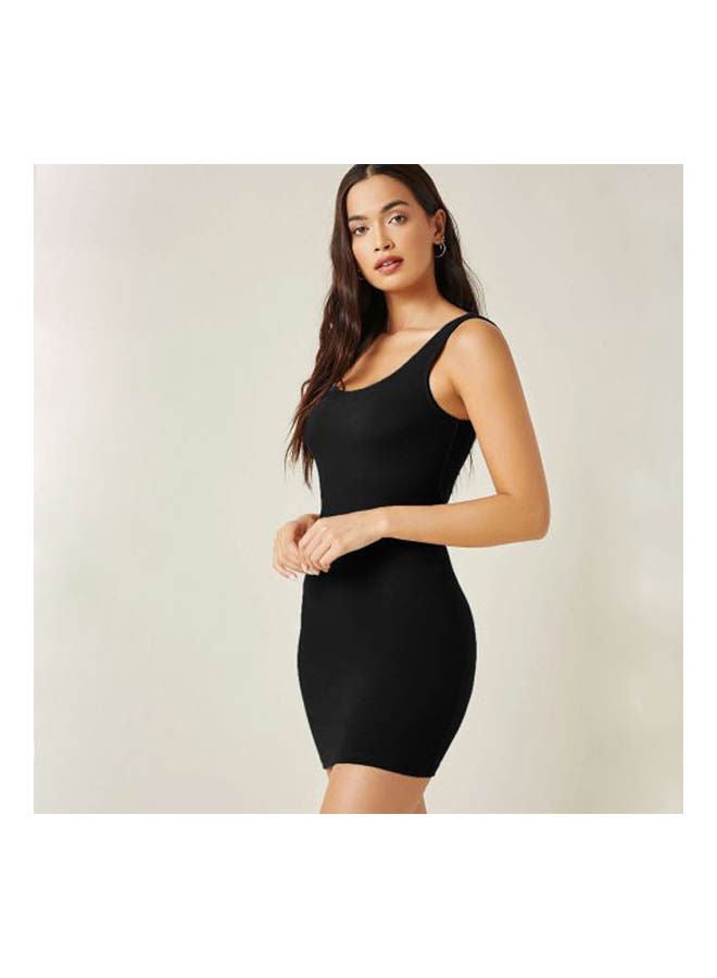 Mesery Bretelle Short Dress Cotton TankTop Black  - Image 2