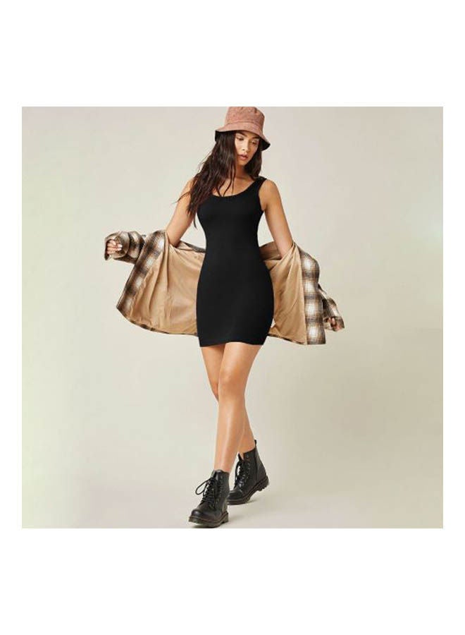 Mesery Bretelle Short Dress Cotton TankTop Black  - Image 3