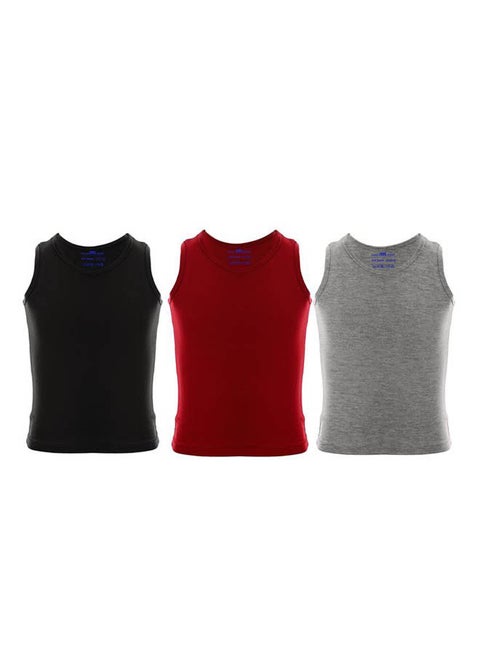 Bundle Of Three Ultra Soft  Undershirt Multicolour