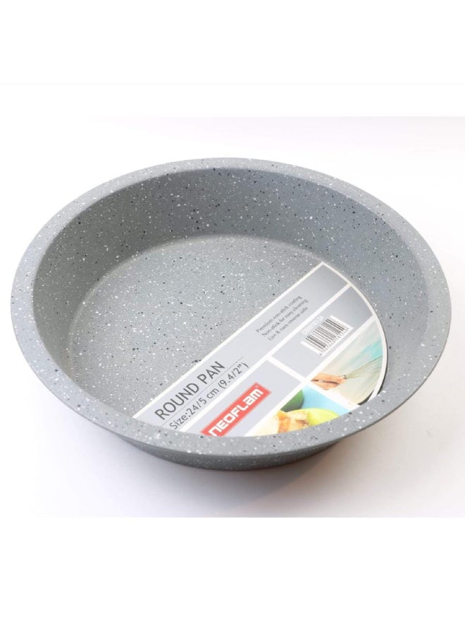 Neoflam Round Marble Cooking Tray Grey 24 x 5cm  - Image 5