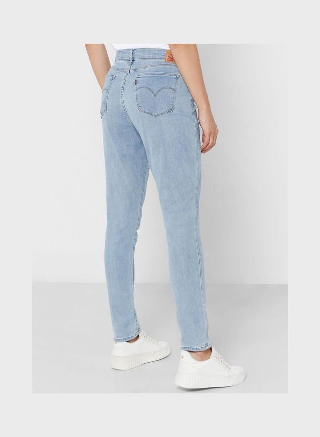 ليفايز Women High Waist Skinny Jeans Blue - Image 2