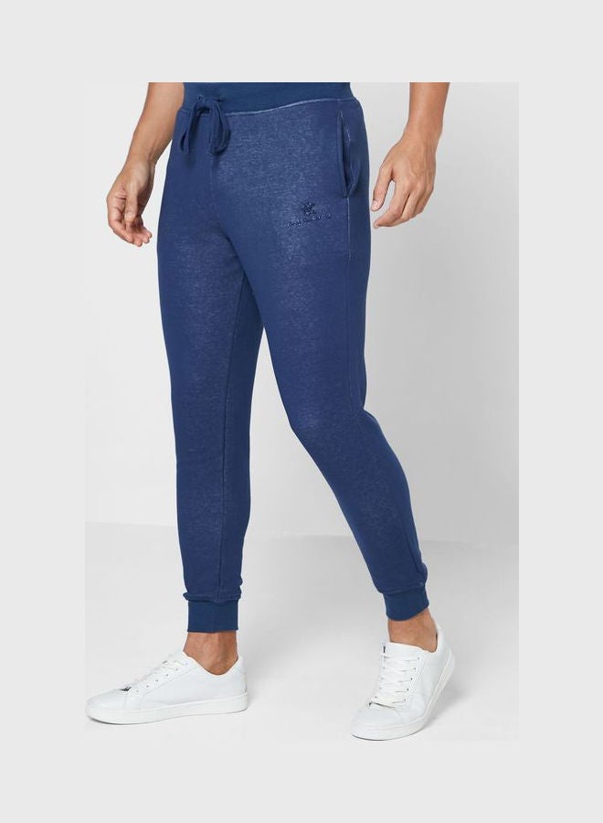 BEVERLY HILLS POLO CLUB - Waist String Sweatpants Navy - Image 1