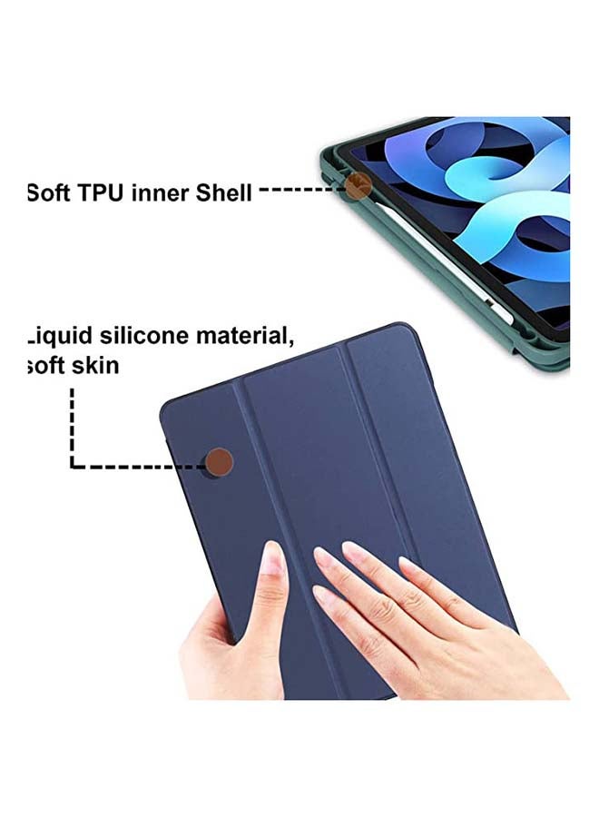 Rock Pow Protective Case Cover For Apple iPad Air4/Air5 10.9 inch (2020/2022) Generation With Pencil Holder Blue - Image 4