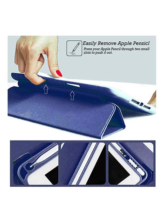 Rock Pow Protective Case Cover For Apple iPad Air4/Air5 10.9 inch (2020/2022) Generation With Pencil Holder Blue - Image 5