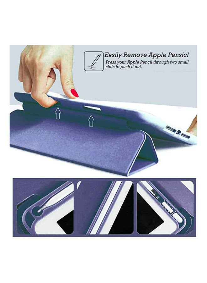 Rock Pow - Protective Case Cover For Apple iPad Air4/Air5 10.9 inch (2020/2022) Generation With Pencil Holder Blue - Image 1