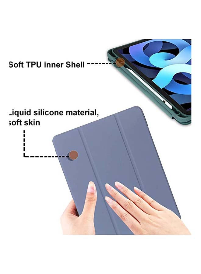 Rock Pow - Protective Case Cover For Apple iPad Air4/Air5 10.9 inch (2020/2022) Generation With Pencil Holder Blue - Image 1
