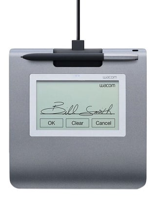 STU-430 4.5-Inch Monochrome LCD Signature Pad With A Battery-Free Stylus Grey - v1650014149/N53176984A_1