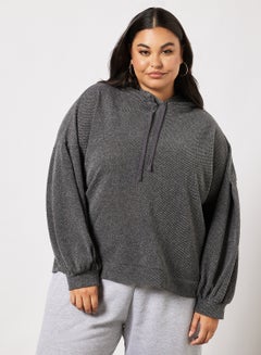 Plus Size Hoodie Grey