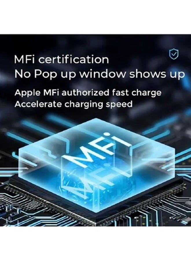 جوي روم - كابل شحن سريع بتقنية PD من Type-C إلى لايتنينج وحاصل على شهادة MFi أبيض - Image 1