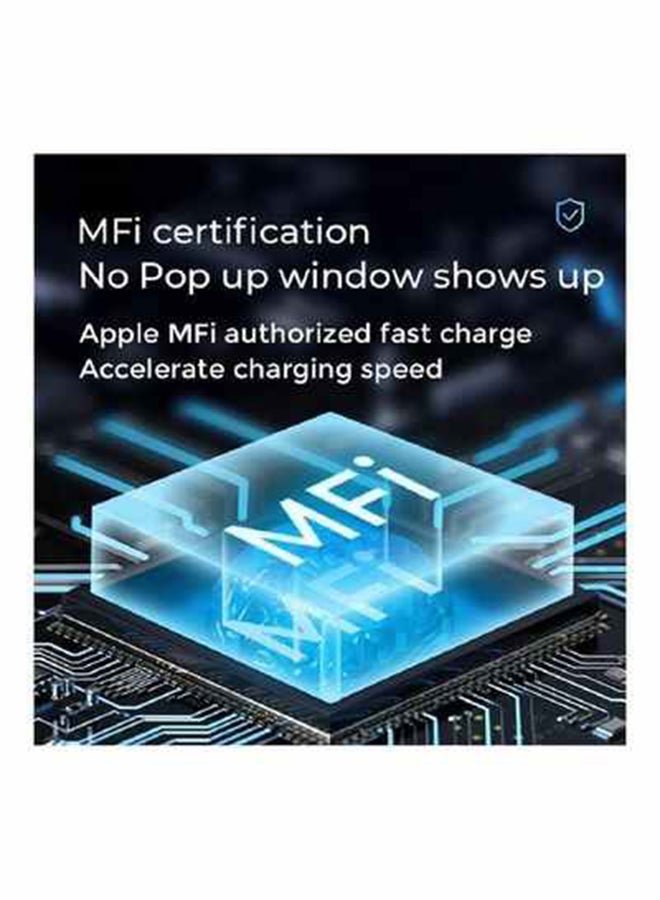 جوي روم - كابل شحن سريع بتقنية PD من Type-C إلى لايتنينج وحاصل على شهادة MFi أبيض - Image 1
