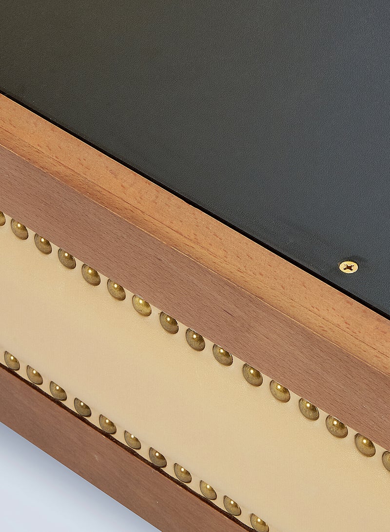 ebb & flow - Bed Frame Luxurious - Queen Size Bed - Elegant Stud Collection - Luxurious Home Sand 166 x 208 x 110cm - Image 1
