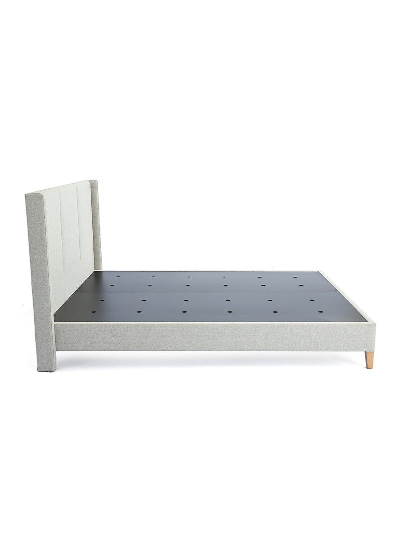 ebb & flow - Bed Frame Luxurious - Queen Size Bed - Elegant Stud Collection - Luxurious Home Ash Grey 1660 x 2080 x 1100mm - Image 1