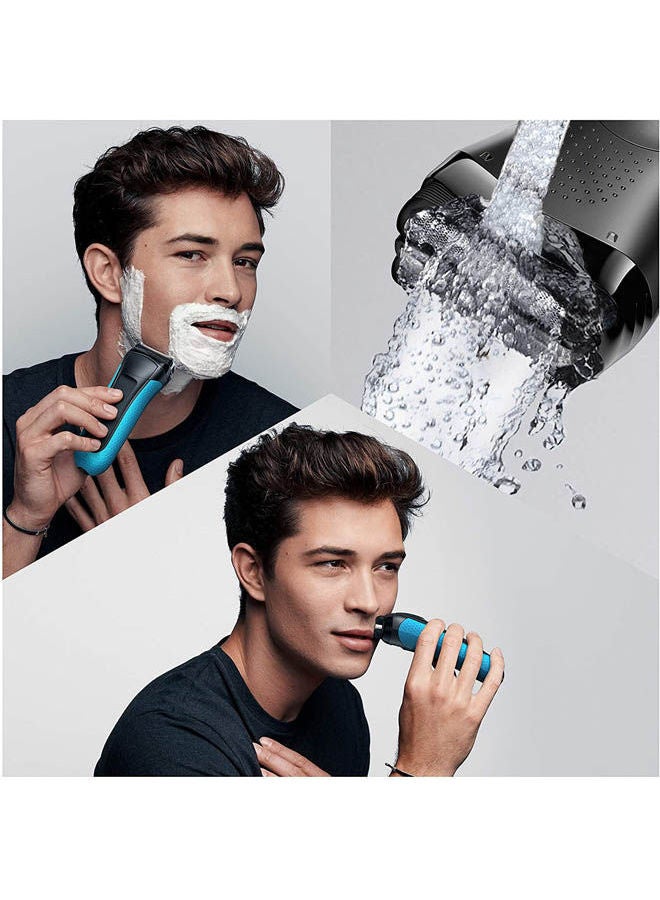BRAUN - Series 3 ProSkin 3040s Rechargeable Wet&Dry Electric Shaver Blue - Image 1