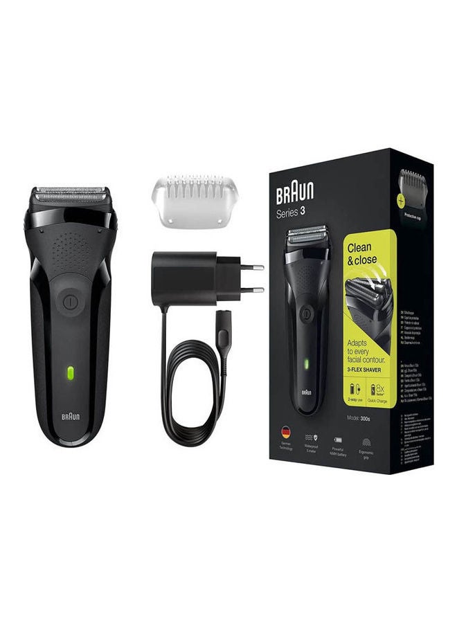 BRAUN 300s Black Dry For Men - Foil Shavers Black - Image 1