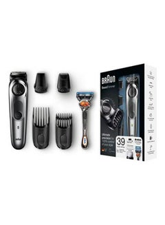 BRAUN Beard Trimmer BT7020 With Precision Dial, 4 Attachments And Gillette Fusion5 ProGlide Razor. Black  - Image 2