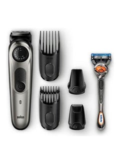 BRAUN Beard Trimmer BT7020 With Precision Dial, 4 Attachments And Gillette Fusion5 ProGlide Razor. Black  - Image 3