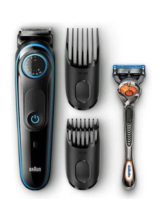 Beard Trimmer BT5040 With Precision Dial, 2 Combs And Gillette Fusion5 ProGlide Razor Black