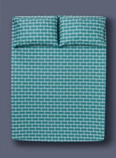 Teal/White