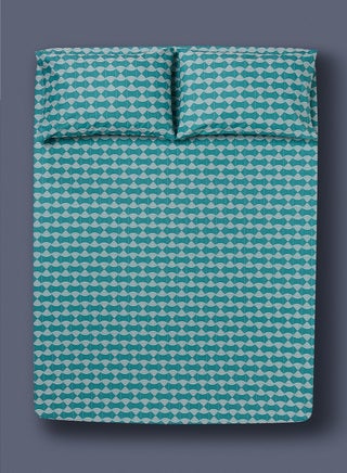 Teal/White