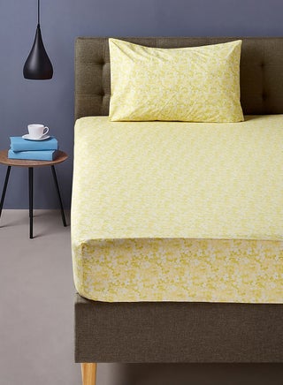 Aqua Floral - Yellow