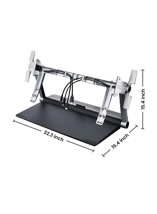 Wacom - Cintiq 27QHD Ergo Stand Silver - Image 1