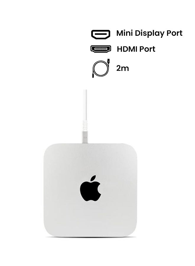 Moshi Mini DisplayPort To HDMI Cable White  - Image 2