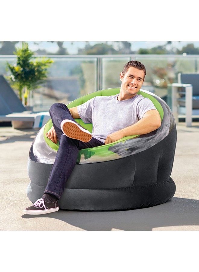 INTEX - Empire Chair Indoor/Outdoor Inflatable Lounger Green 112x109x69cm - Image 1