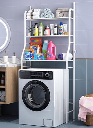 Washing Machine Rack Storage With Drawer White 68x25x152cm - v1650178711/N52953411A_1