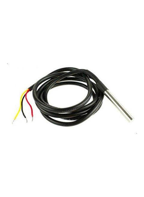 Ds18B20 Waterproof Temperature Sensor Waterproof Digital Thermal Probe Arduino Raspberry Pi Black