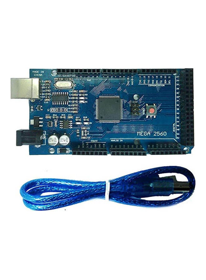 Arduino - Mega 2560 Compatible Base On Atmega2560 Mcu Blue - Image 1