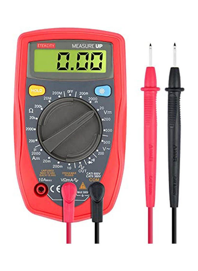 UNI-T - Ut33D Lcd Palm Size Digital Multimeter Red - Image 1