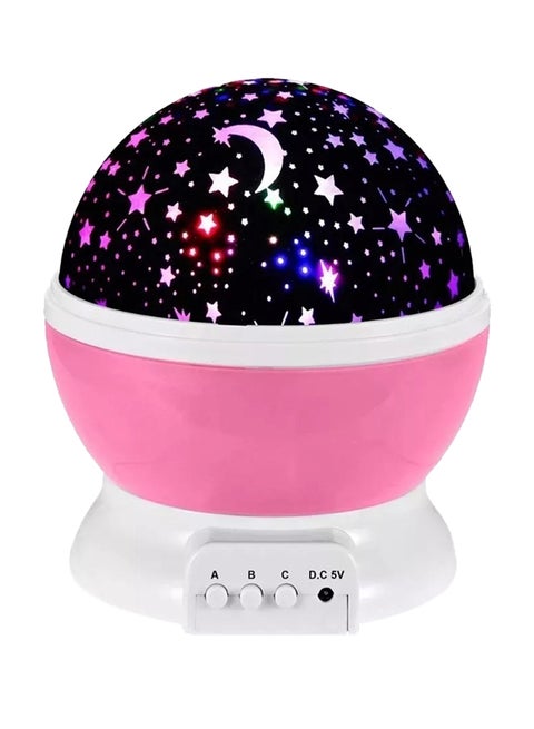 Rotating LED Star Moon Night Sky Cosmos Projector Lamp for Kids - Multicolour Multicolour 13.5x12x12cm