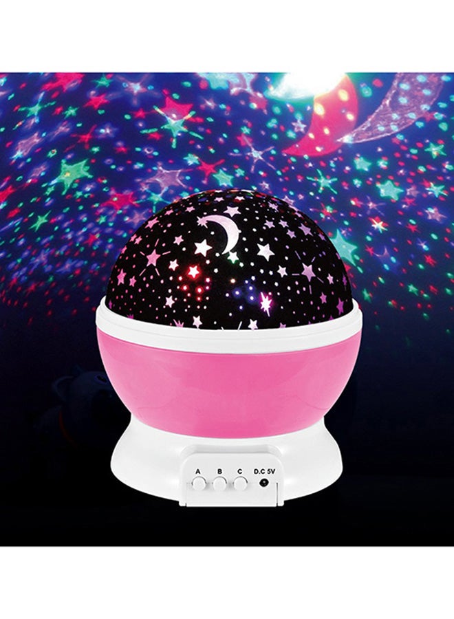 Rotating LED Star Moon Night Sky Cosmos Projector Lamp for Kids - Multicolour Multicolour 13.5x12x12cm