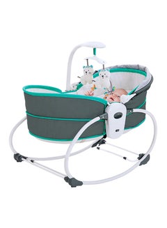 Mastela 5-In-1 Multifunctional Baby Portable Rocker And Bassinet Cradle Bed Newborn To Toddler With Canopy  - Image 2