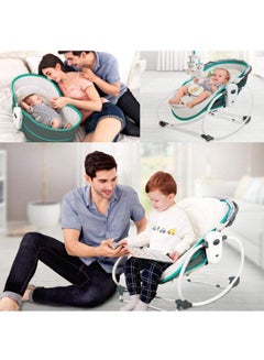 Mastela 5-In-1 Multifunctional Baby Portable Rocker And Bassinet Cradle Bed Newborn To Toddler With Canopy  - Image 3