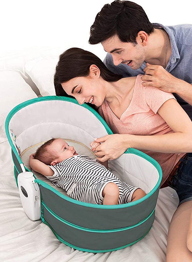 Mastela - 5-In-1 Multifunctional Baby Portable Rocker And Bassinet Cradle Bed Newborn To Toddler With Canopy - Image 1