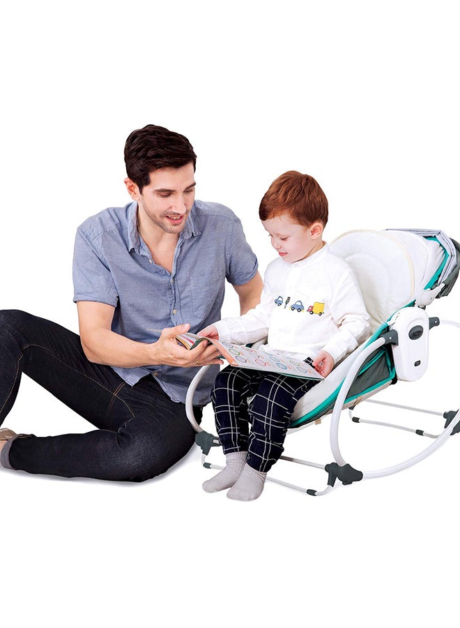 Mastela - 5-In-1 Multifunctional Baby Portable Rocker And Bassinet Cradle Bed Newborn To Toddler With Canopy - Image 1