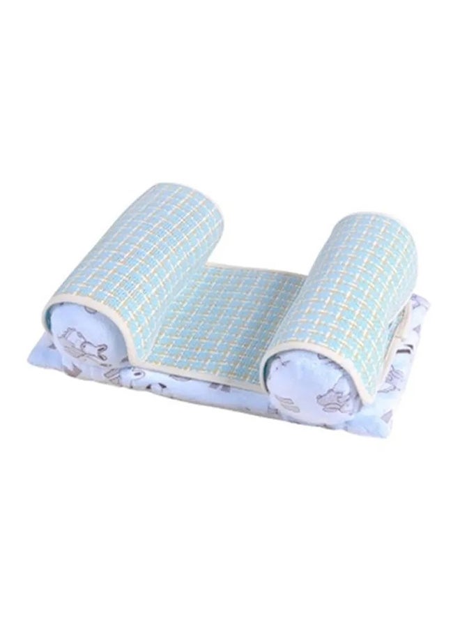LO.BABY.VE Soft Baby Anti Roll Sleeping Pillow For Head And Neck Support With Natural Flax Mat  - Image 1