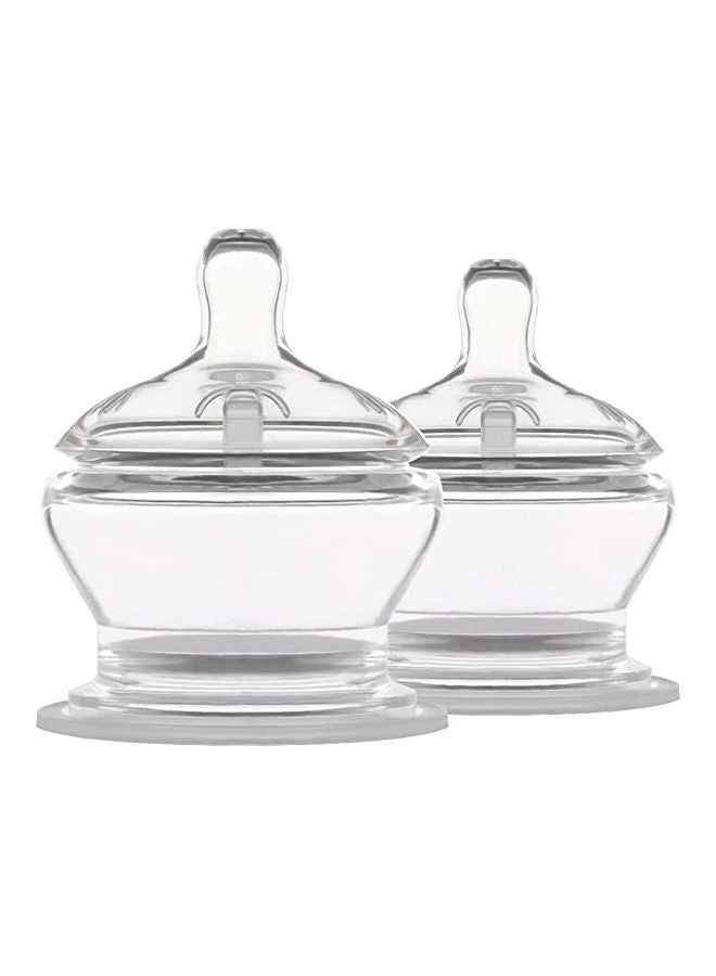 بوب يام عبوة من حلمتين ذات تدفق بطيء للمرحلة الأولى لزجاجة تغذية الطفل - Image 1