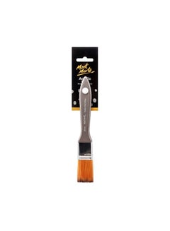 Mont Marte Brush For Artist Taklon Flat Wide 25 mm Orange/Brown  - Image 1