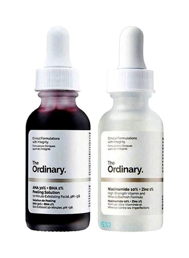 The Ordinary 2-Piece Peeling Solution And Niacinamide 10% Zinc 1% Face Serum  - Image 1