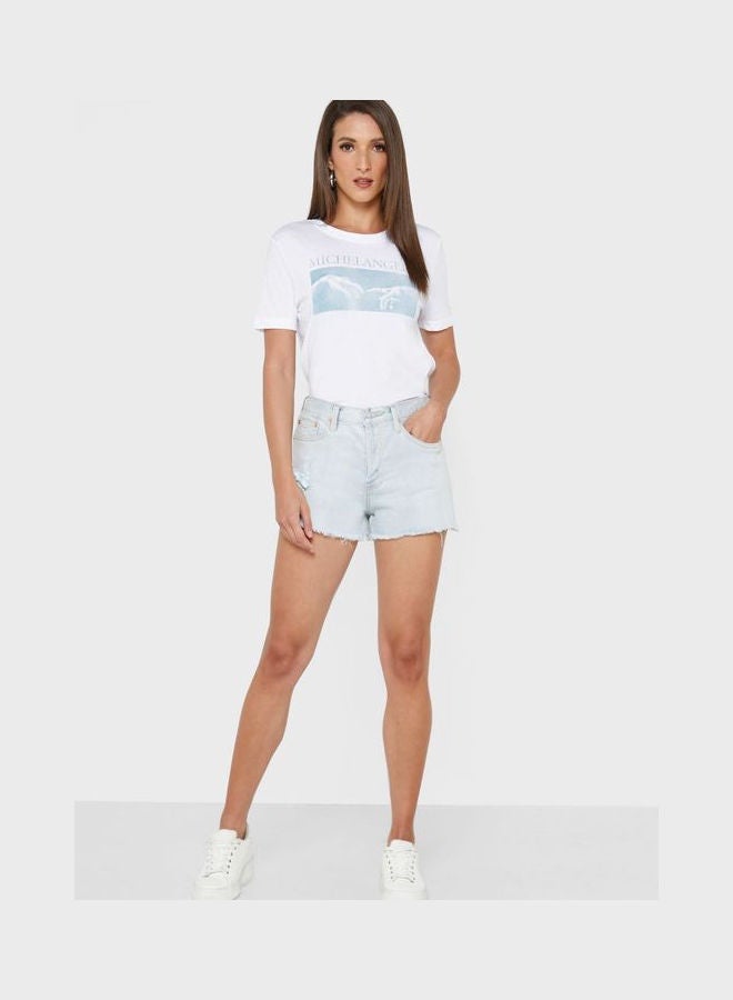 Ardene Women High Waist Jeans Blue  - Image 1