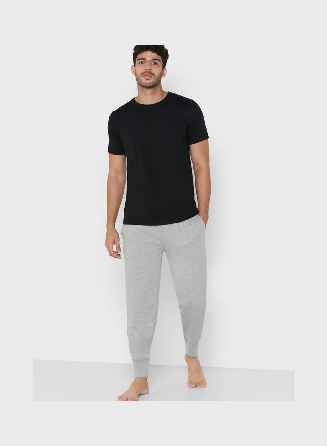 بولو رالف لورين Men Essential Sweatpants Grey  - Image 4