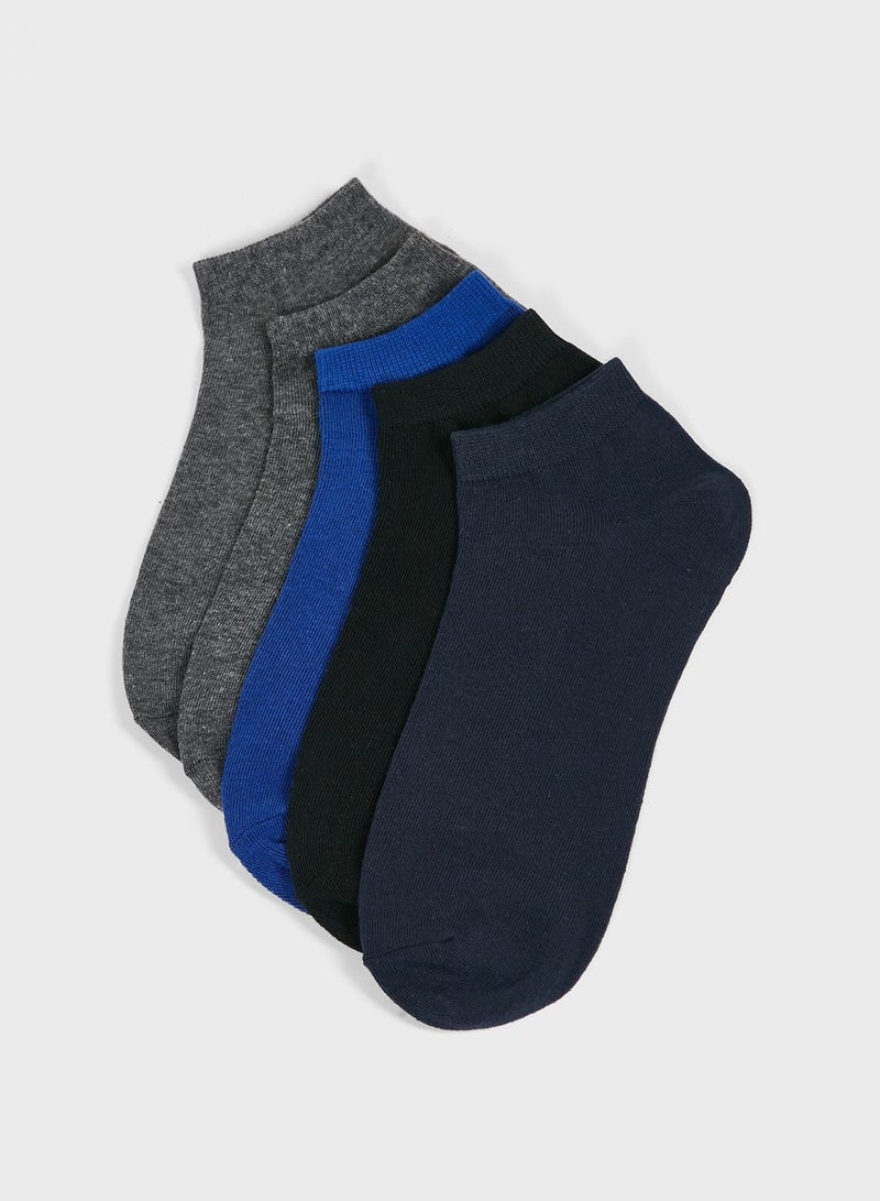 JACK & JONES 5 Pack Assorted Socks Black  - Image 1