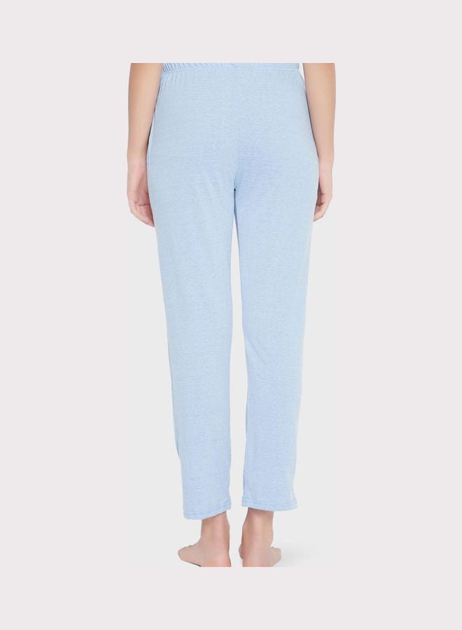Clovia Women High Waist Pyjama Blue - Image 2