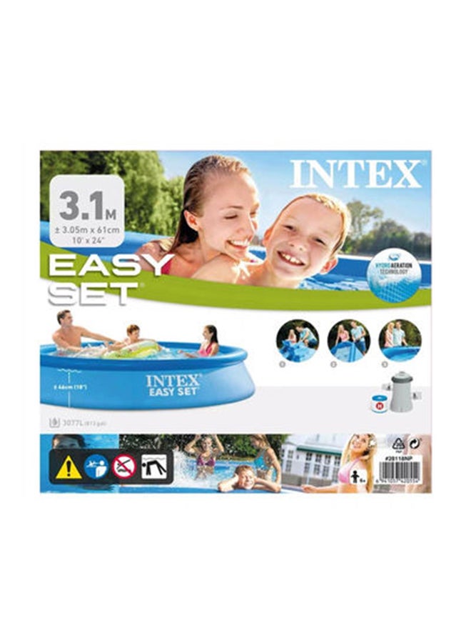 INTEX Easy Set Round Inflatable Above Ground Pool 305x61cm - Image 2