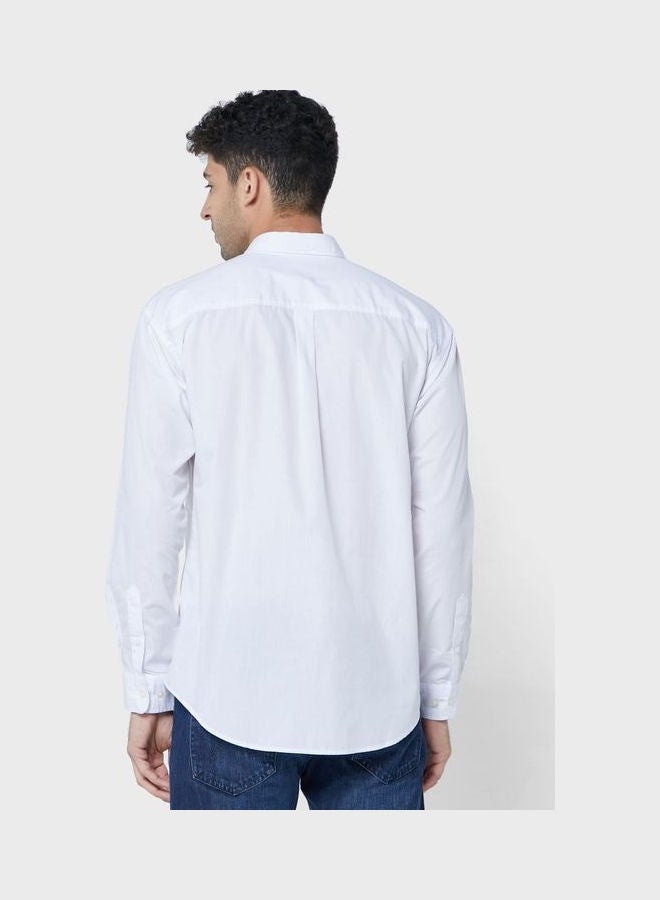 JACK & JONES - Original Printed Slim Fit Shirt White - Image 1