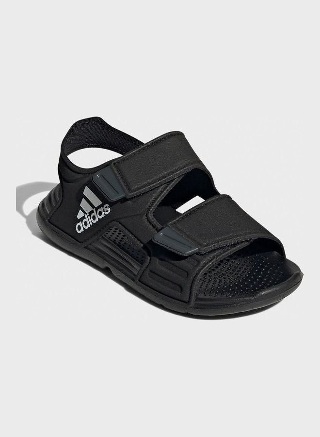 اديداس Open Toe Kids Altaswim Sandals Black  - Image 3